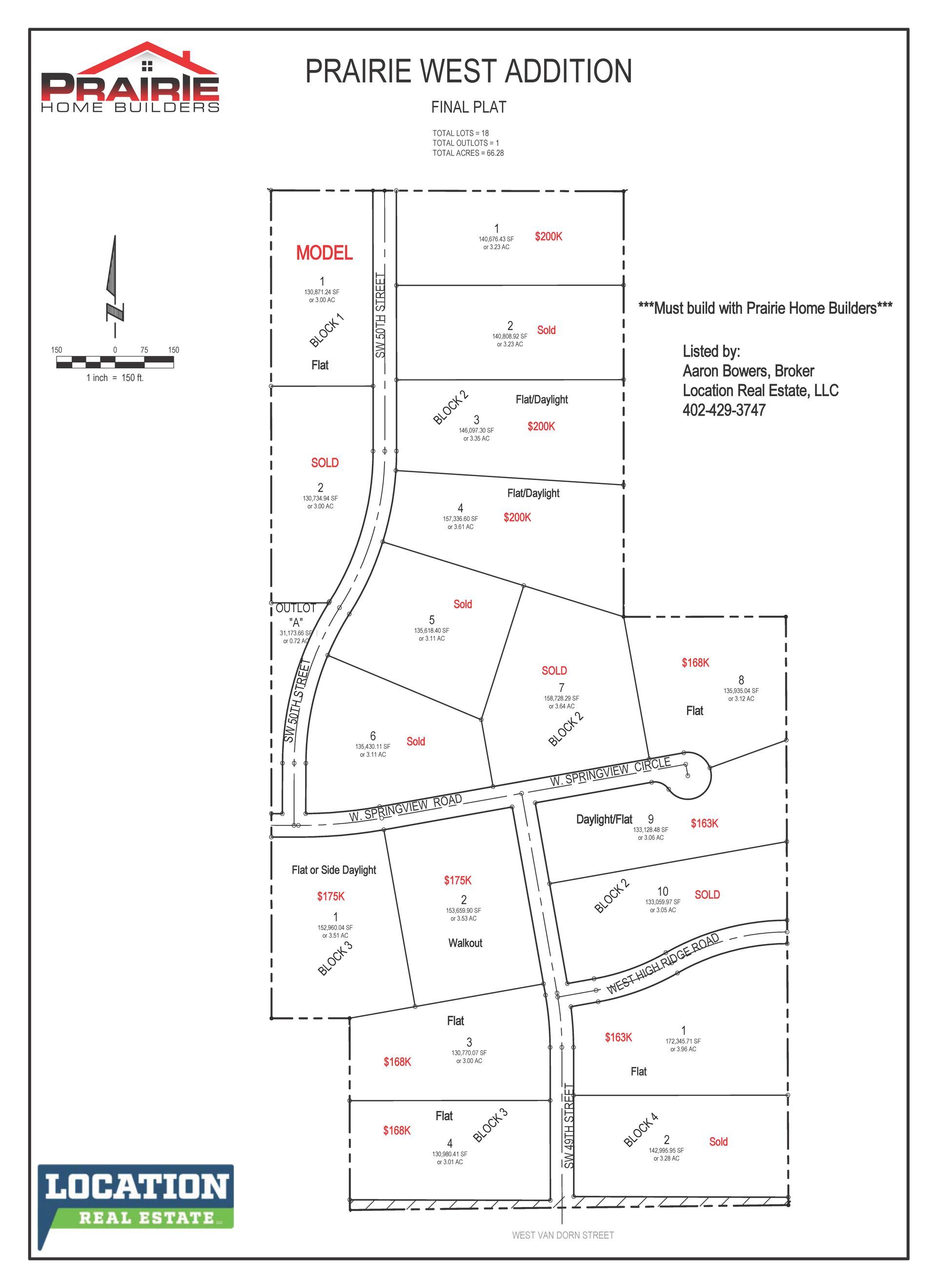Prairie Village North 12th Addition Map — Lincoln, NE — Prairie Home Builder