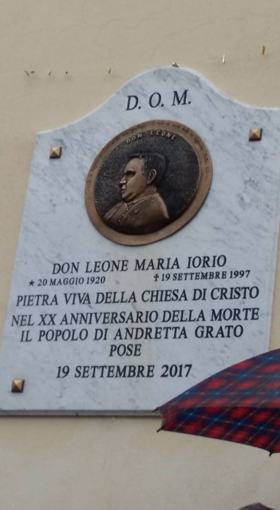 targa per spazio pubblico