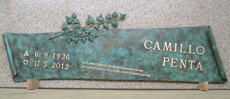 elementi in metallo per lapidi