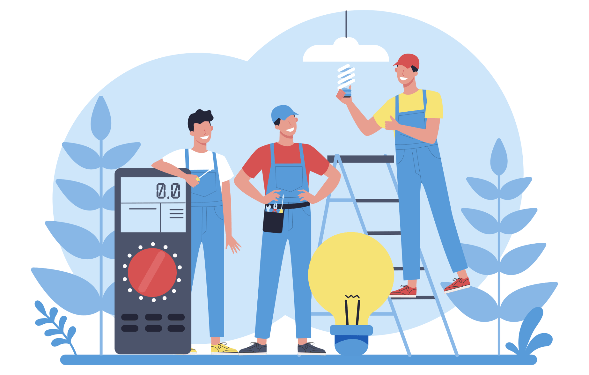 Three Electrician Smiling – Lakemba, NSW – Sparky’s Electrical