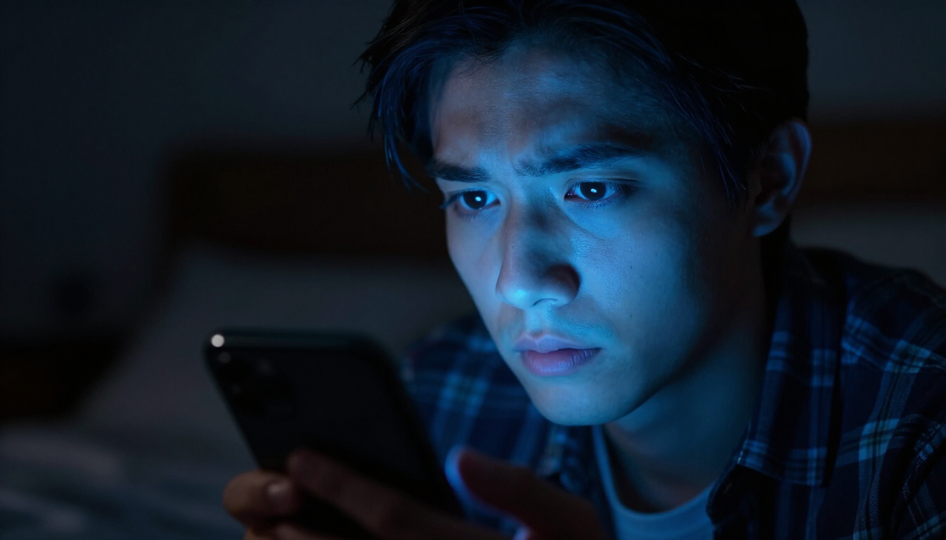 Impacto visual do vício em telas