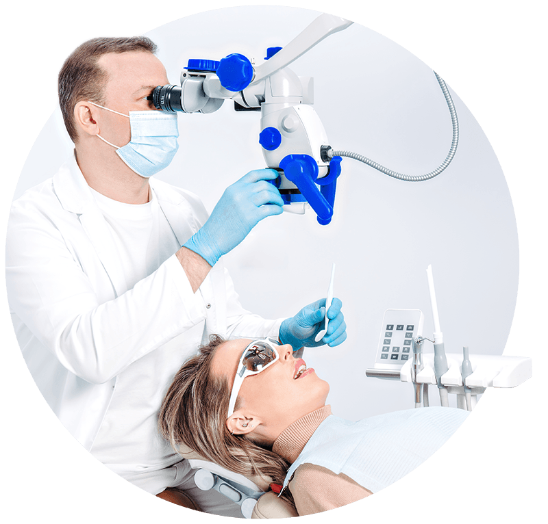 woman receiving dental procedure