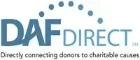 The daf direct logo is directly connecting donors to charitable causes.