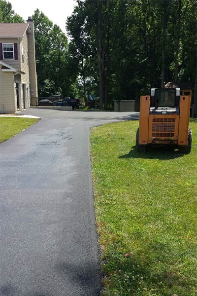 New Driveways — Road Roller on the Grass in Fallston, MD