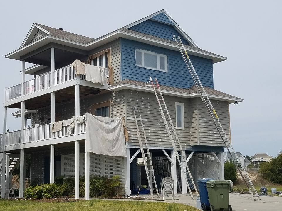 House Roof Exterior Painting — Swansboro, NC — Randy Parsons Painting LLC