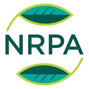 NRPA logo: green text with leaves forming a circle, white background.