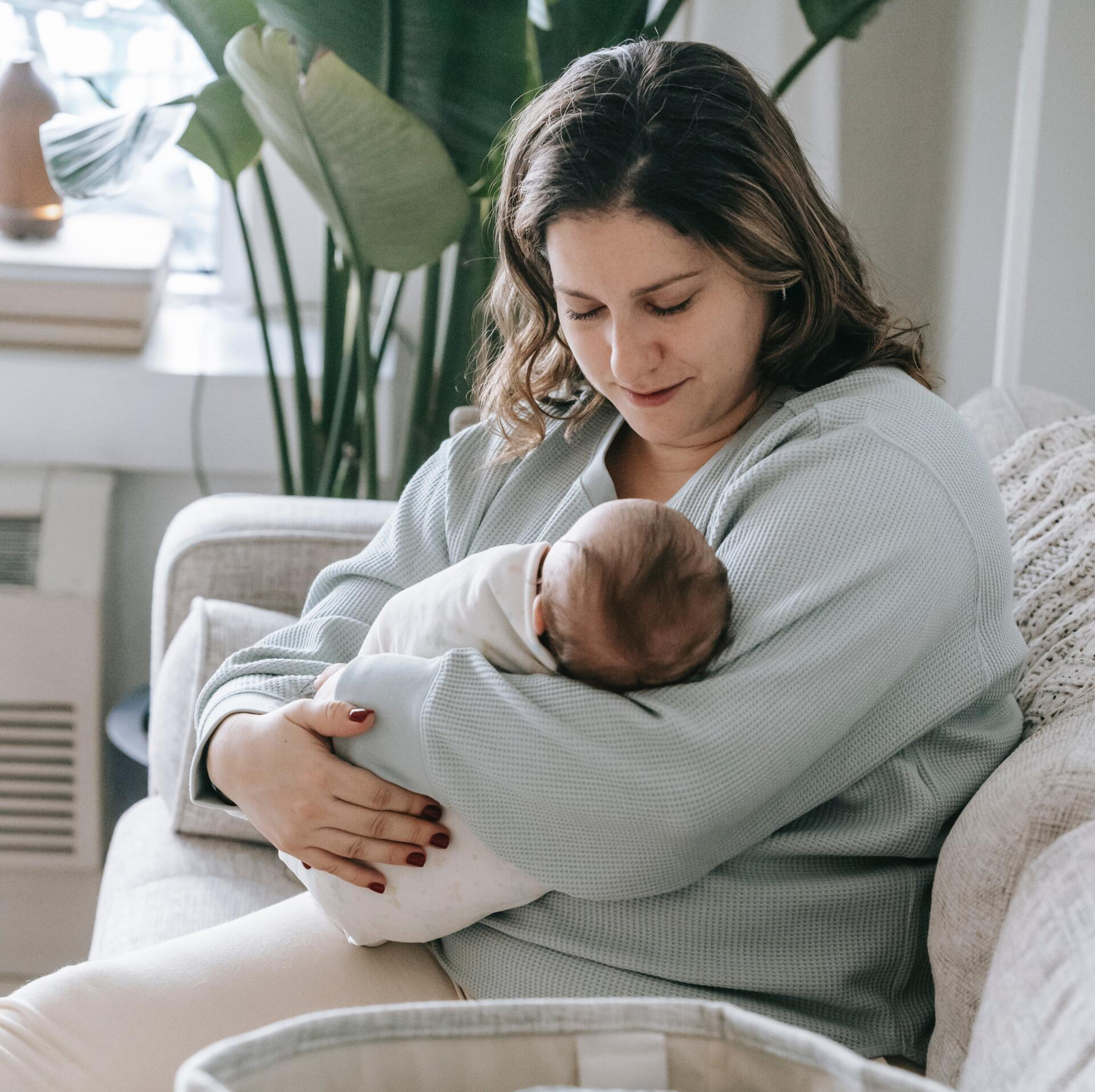 Holding baby after birth