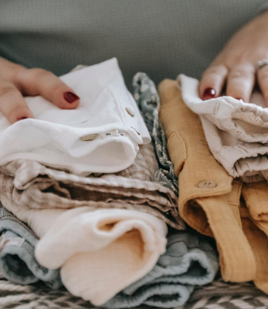 Nesting while folding clothes and dreaming about what my baby will be like. 