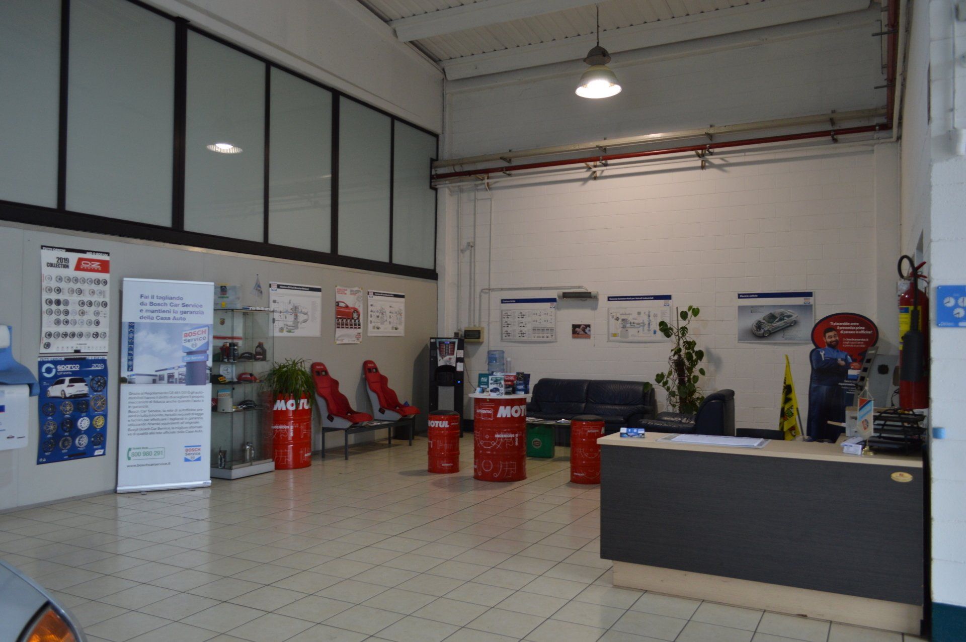 interno dell'officina