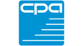 Blau weißes Logo von CPA
