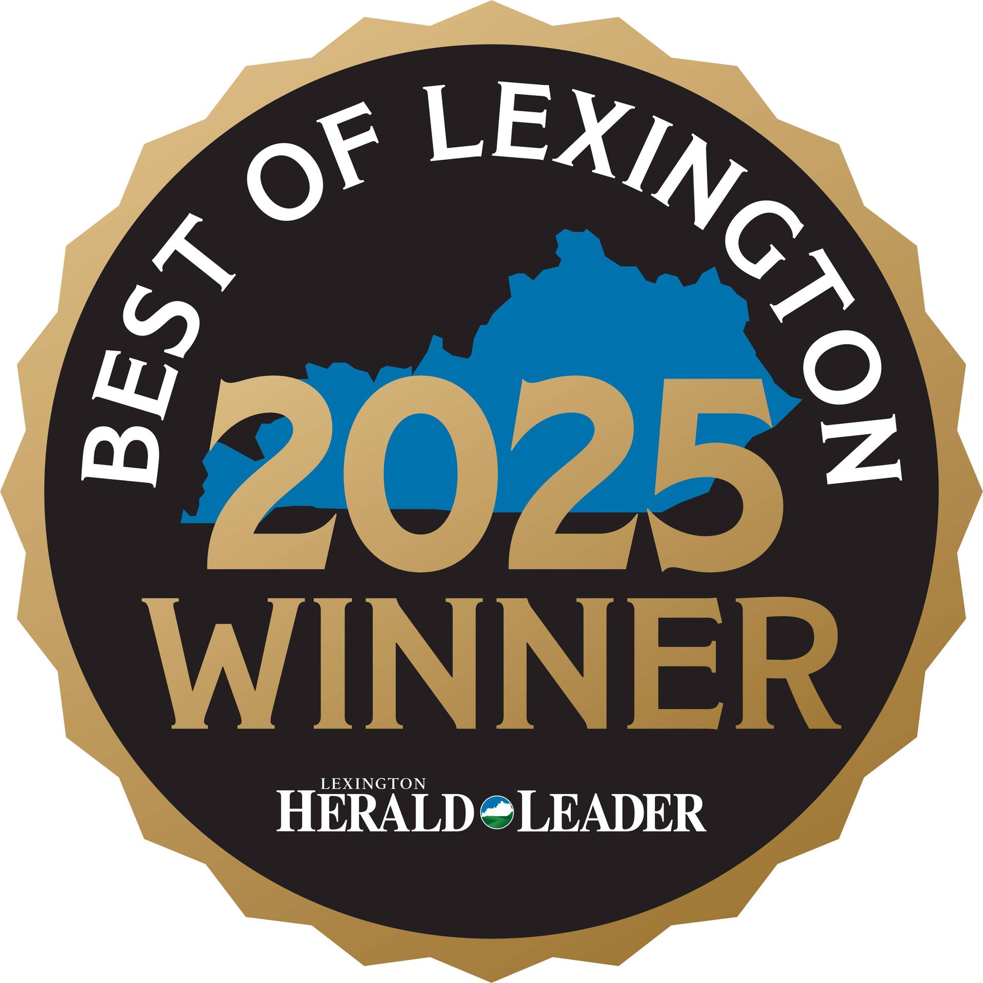 Logo image for First Place in Best of Lexington Winner for 2025.
