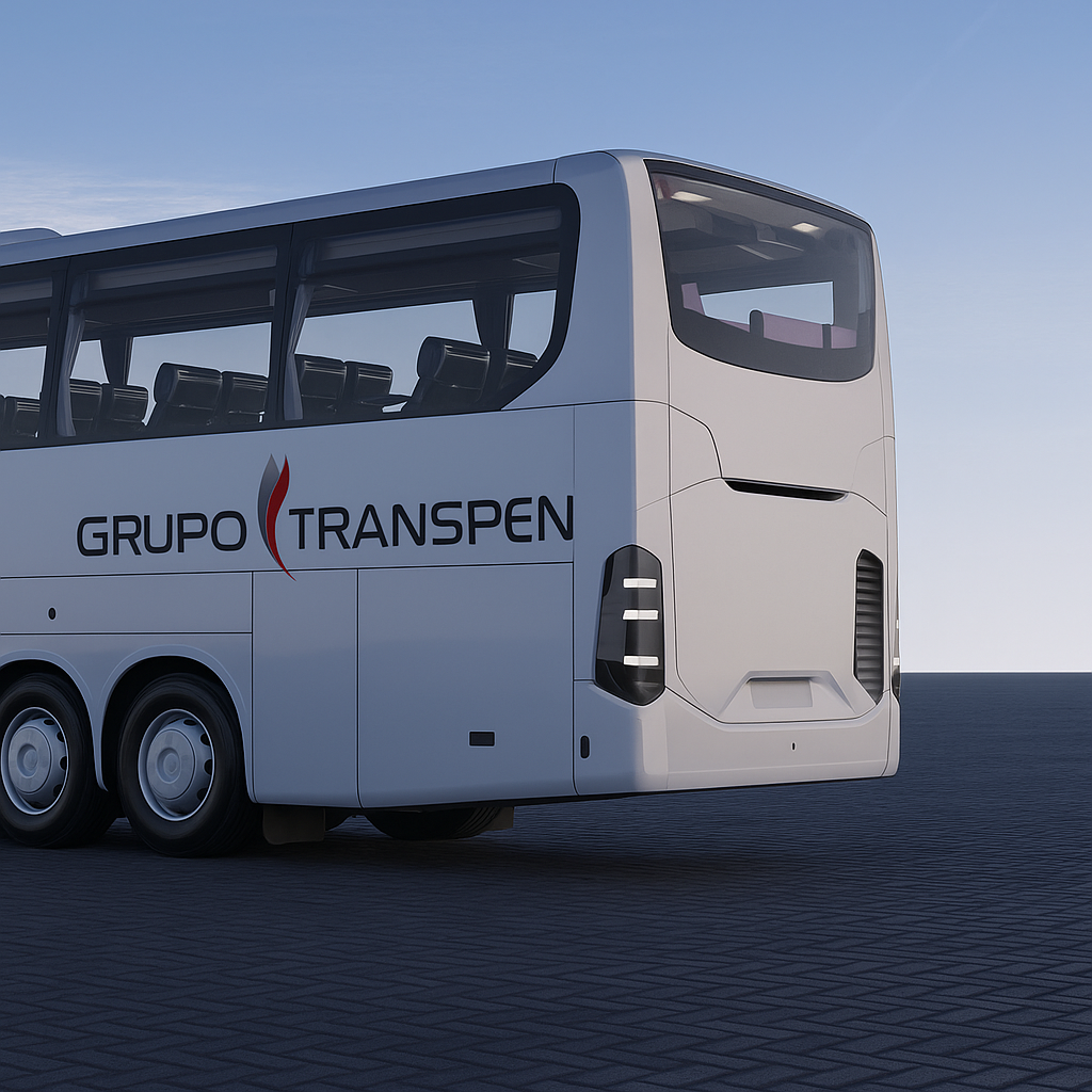 Ônibus branco do