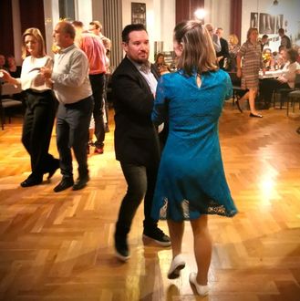 Melanie und Tim Seifert tanzen am Wochenende in ihrer Tanzschule Leipzig