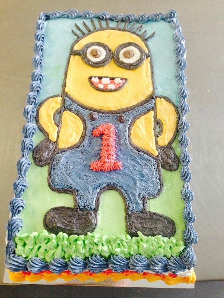 Minion Cake in Mackay, QLD