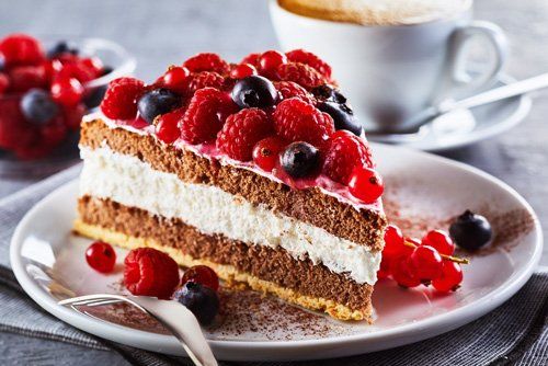 Raspberry And Blueberry Cake — Crusty's Bakery in Mackay, QLD