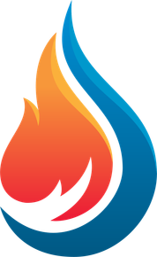 White and maroon cartoon rocket taking off, with white exhaust.