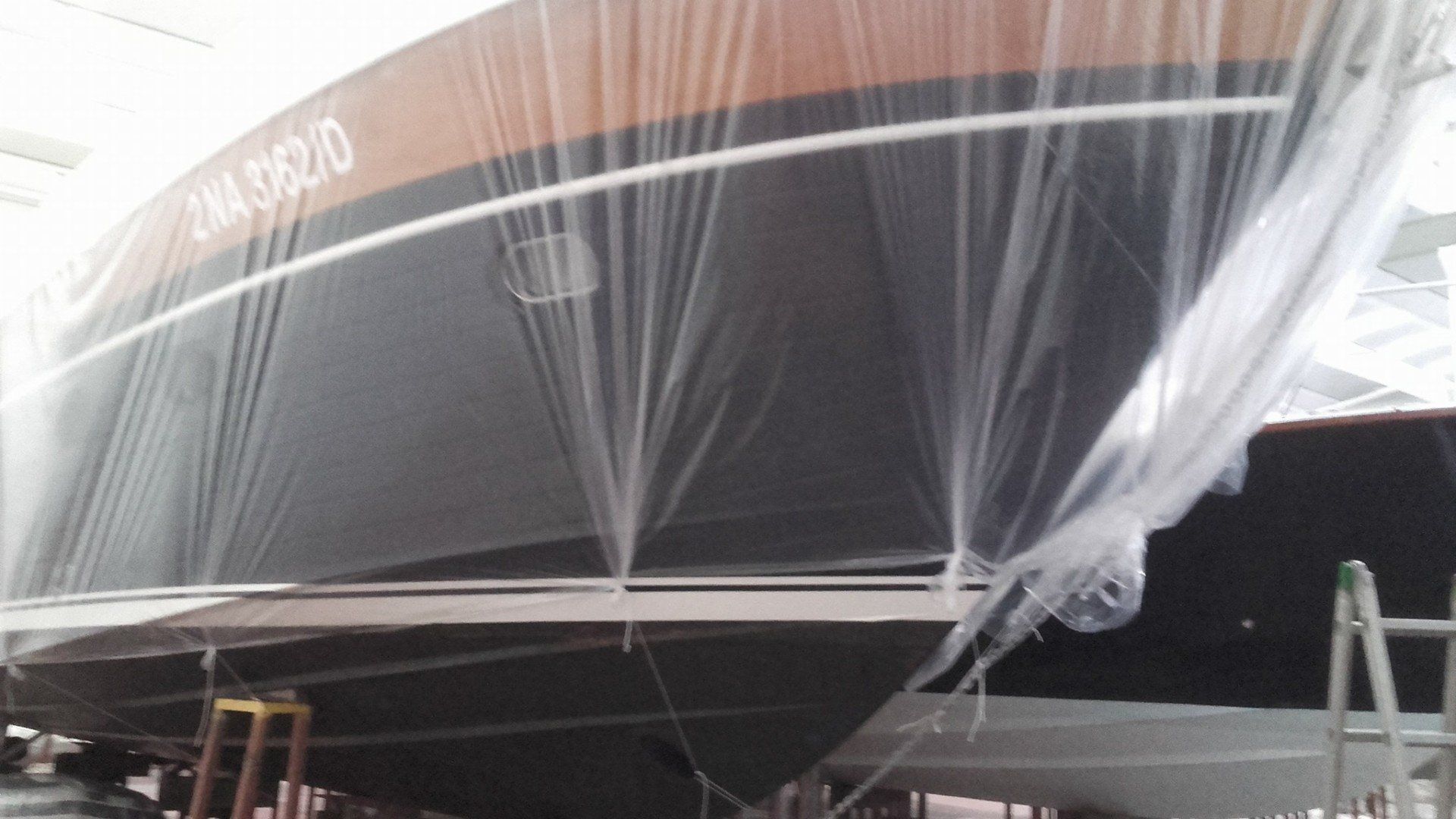 barca durante un restauro