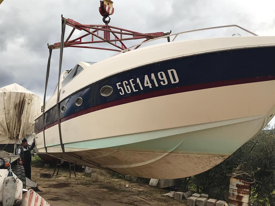 barca dopo un restauro