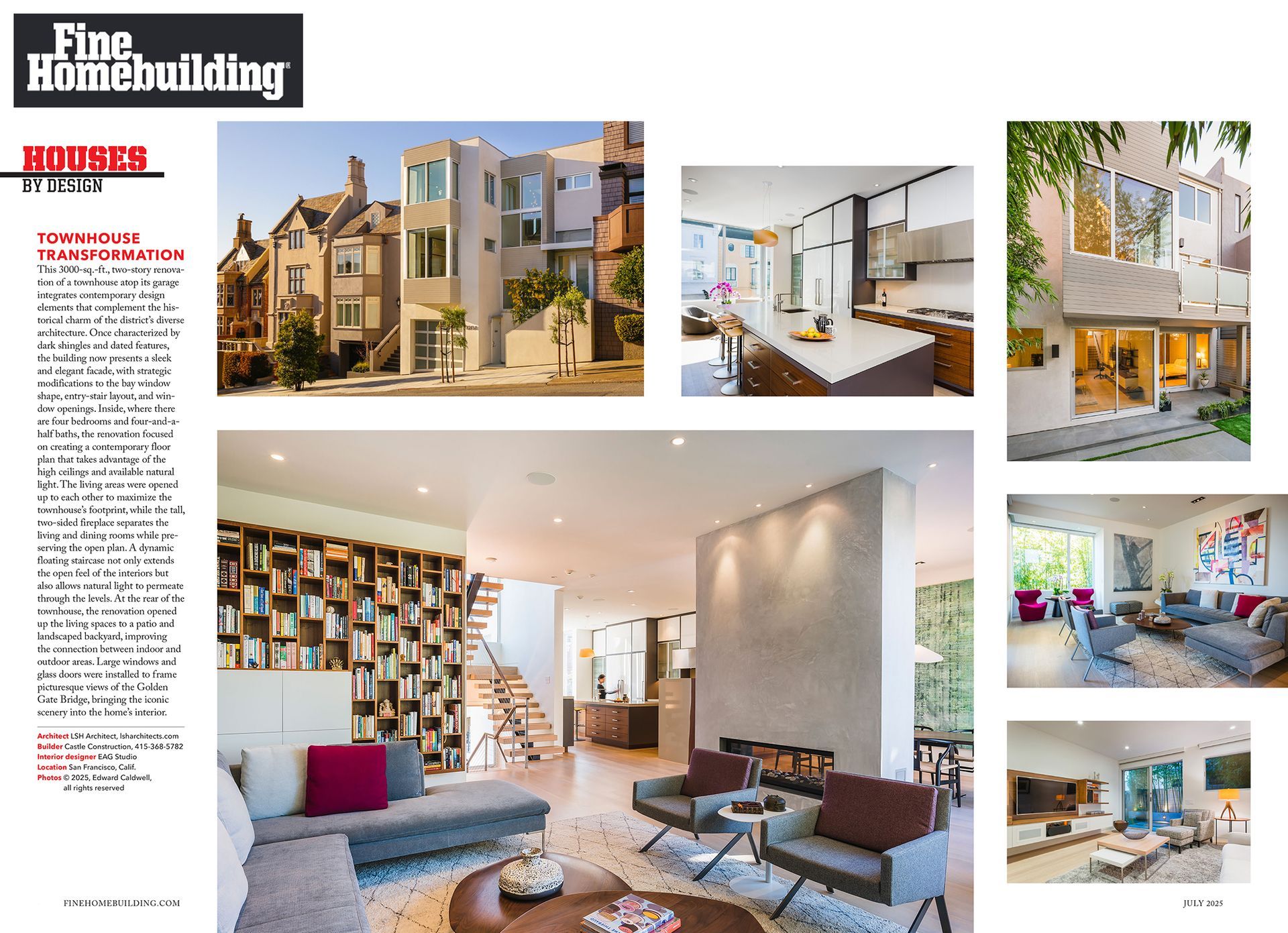 Fine Homebuilding Magazine article featuring house designed by  LSH Architects