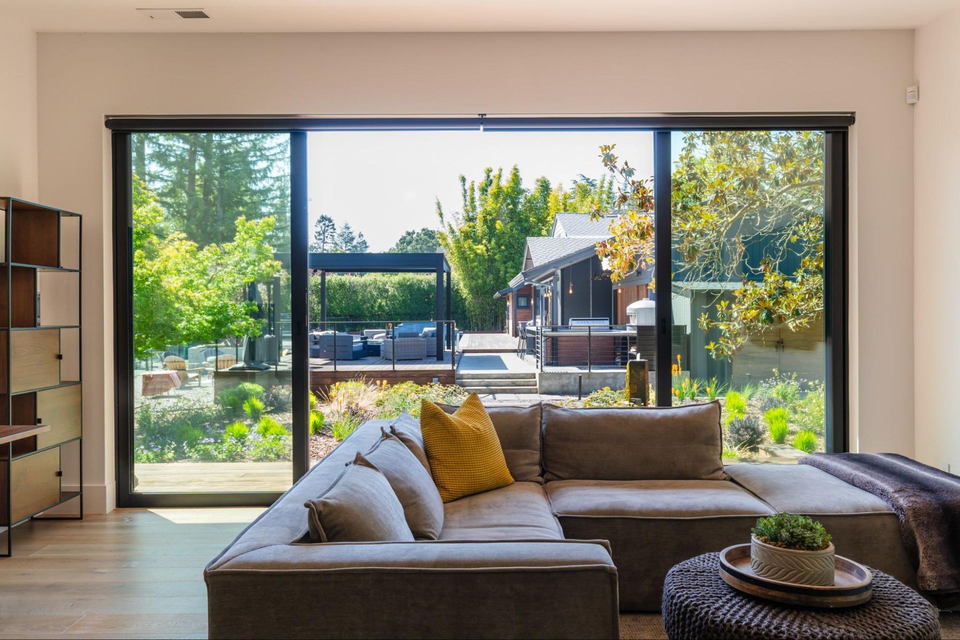 The accessory dwelling unit with views of the pool deck 