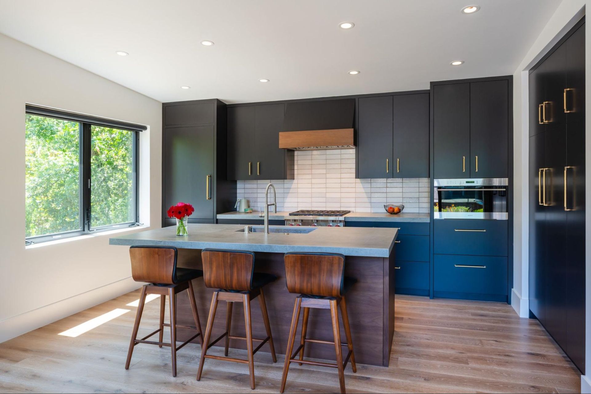 A full kitchen in the accessory dwelling unit 