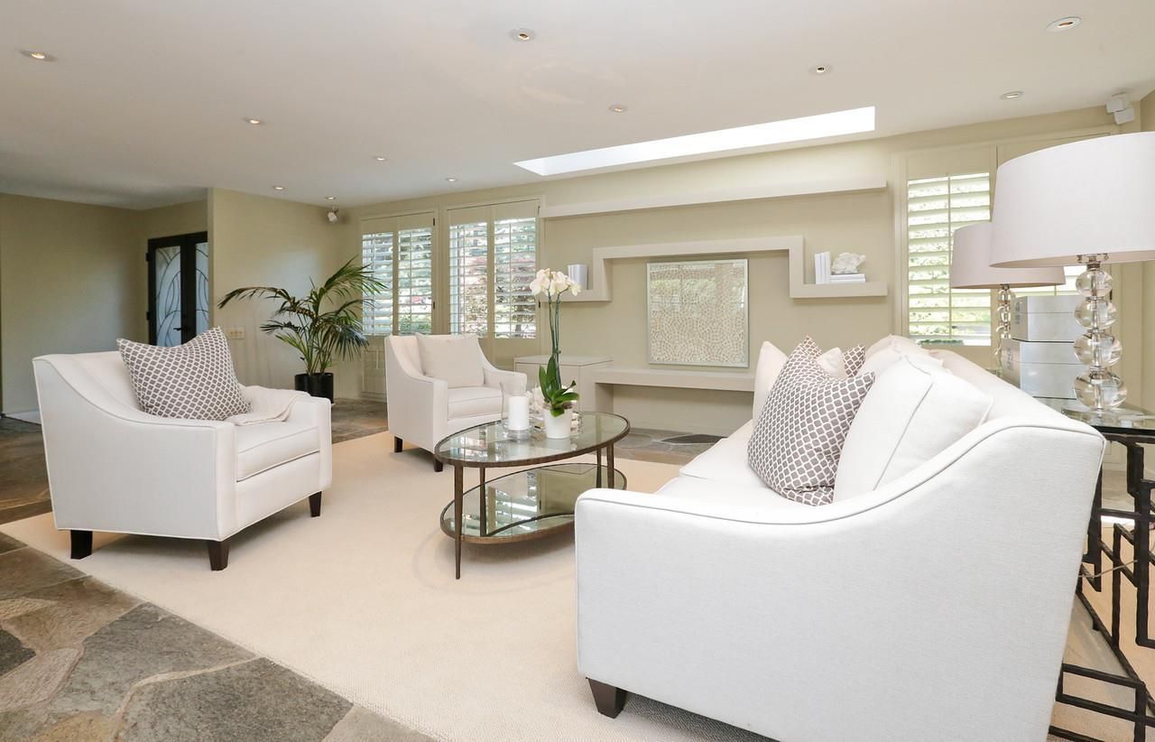 The existing living area had a flat ceiling