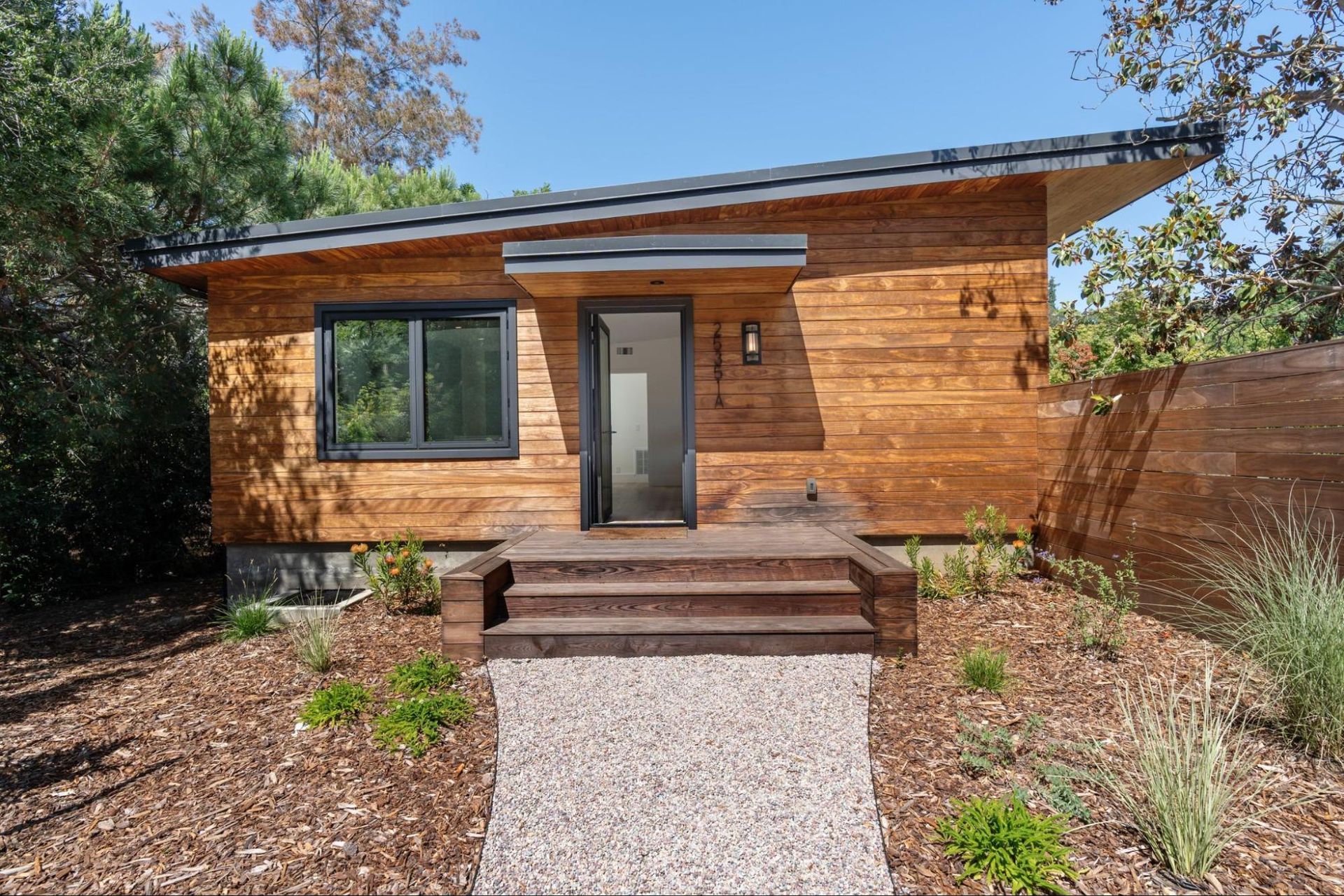 The front entry of the accessory dwelling unit