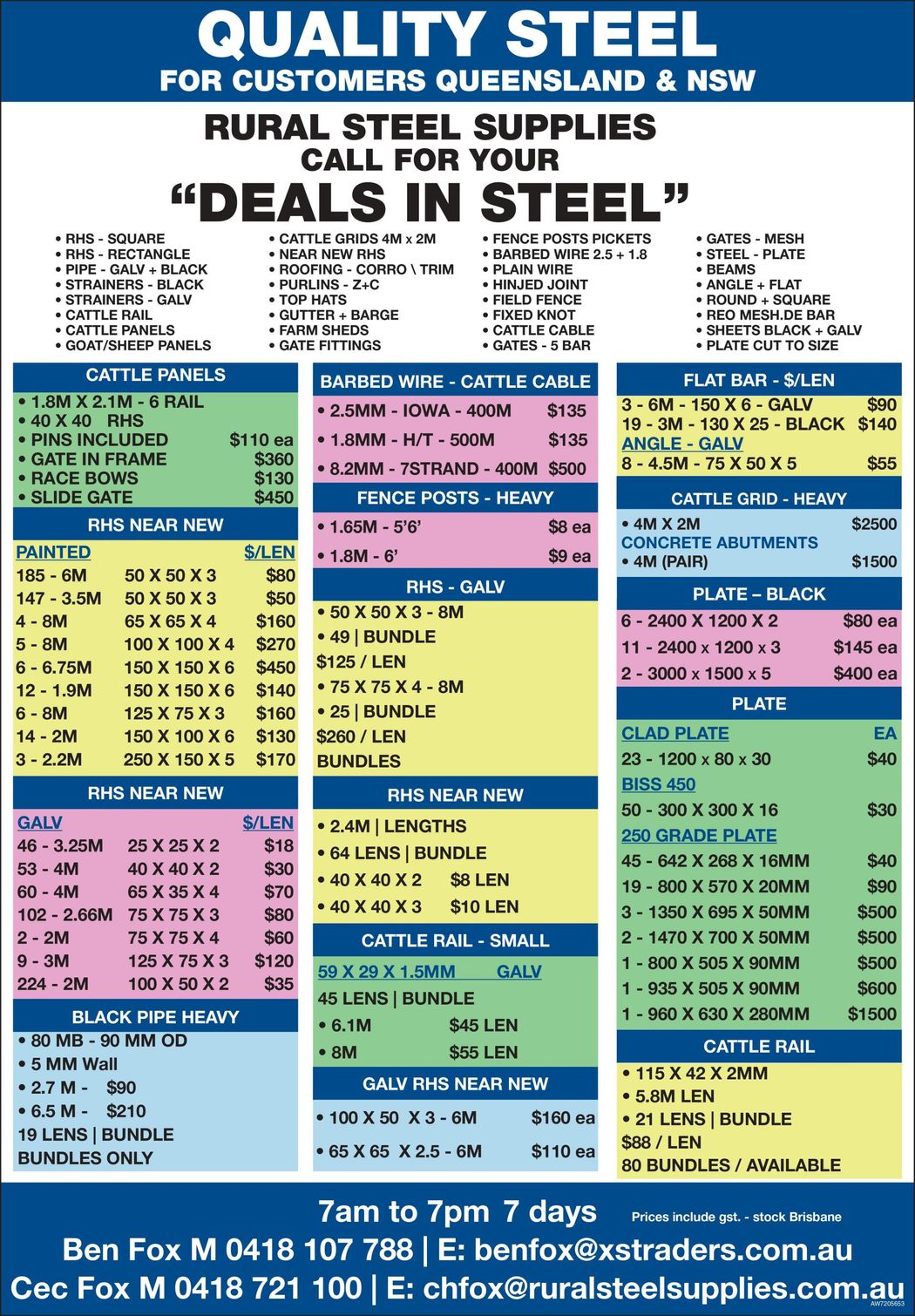 Rural Steel Supplies Brisbane, QLD Home