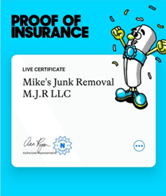 Proof of insurance certificate.