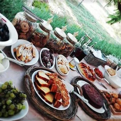 pranzo all'aperto organizzato dalla struttura