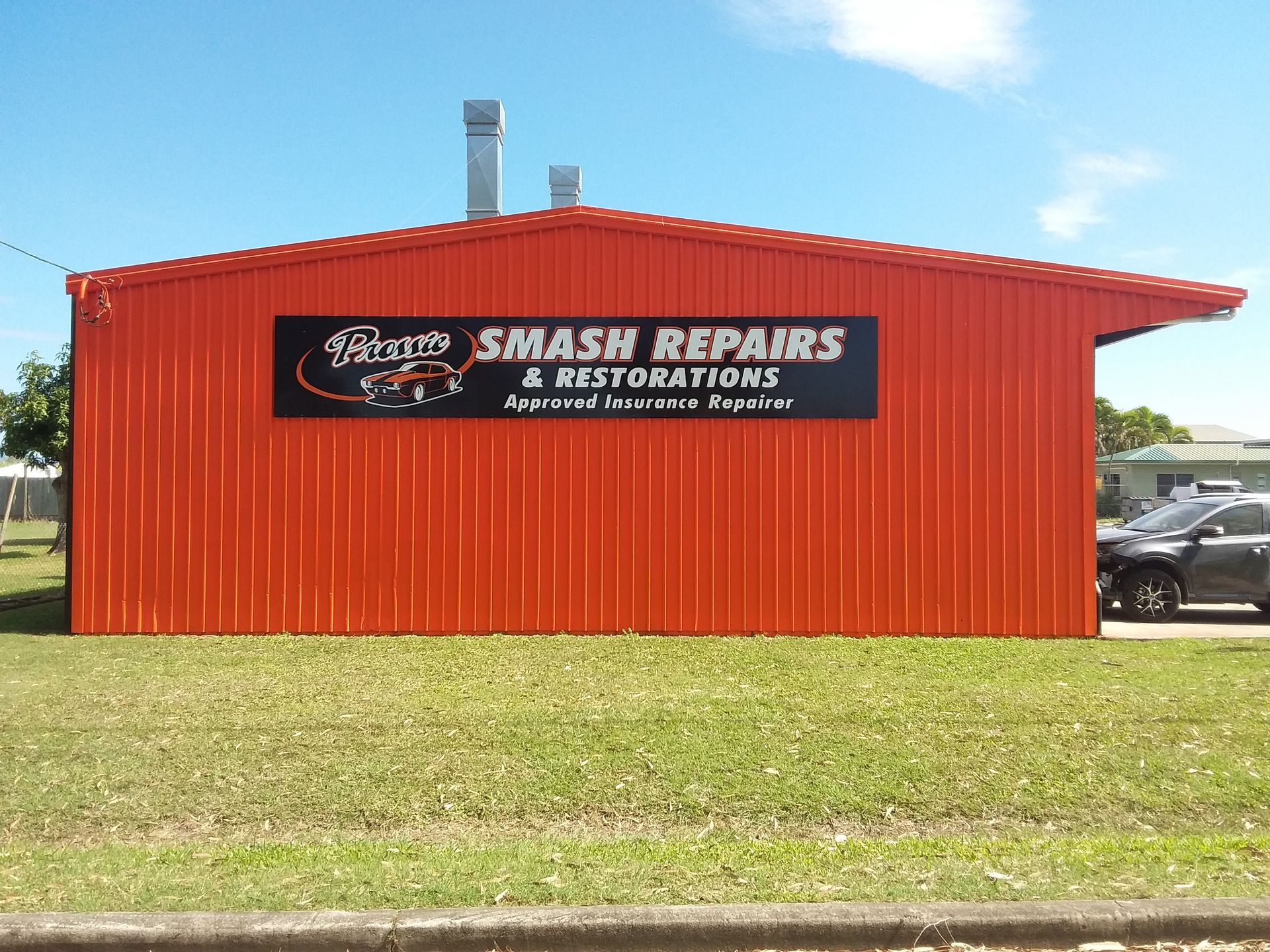 Front view of a Car Smash Repairs Workshop — Proserpine Smash Repairs & Restorations In Proserpine, QLD
