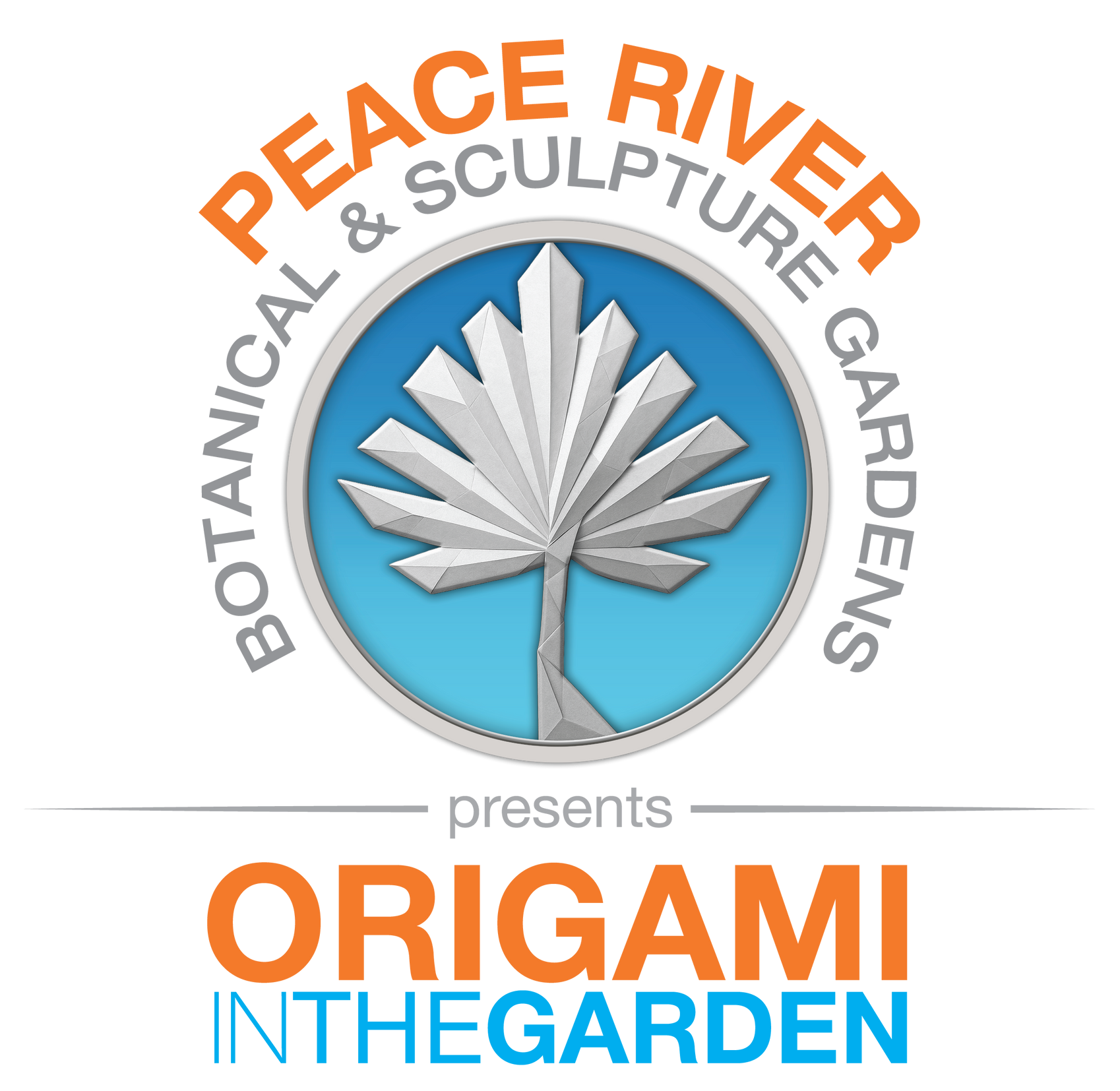 Origami in the Gardens Peace River Gardens Logo