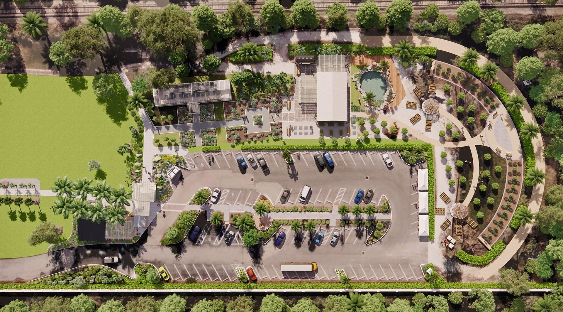 Peace River Botanical Gardens Future Expansion Plan Aerial Image