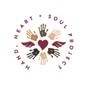 A logo for a charity called the hand heart soul project