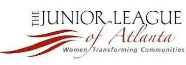 A logo for the junior league of atlanta women transforming communities.