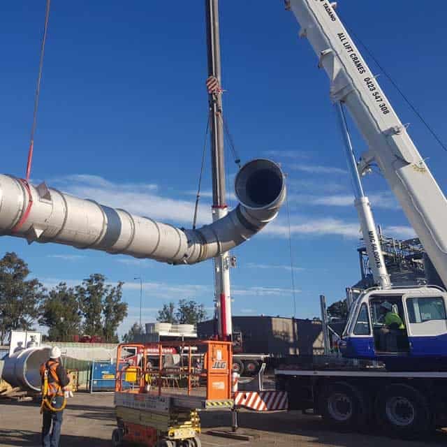 Moving Heavy Load with Crane — Ulladulla Crane Hire in Milton, NSW