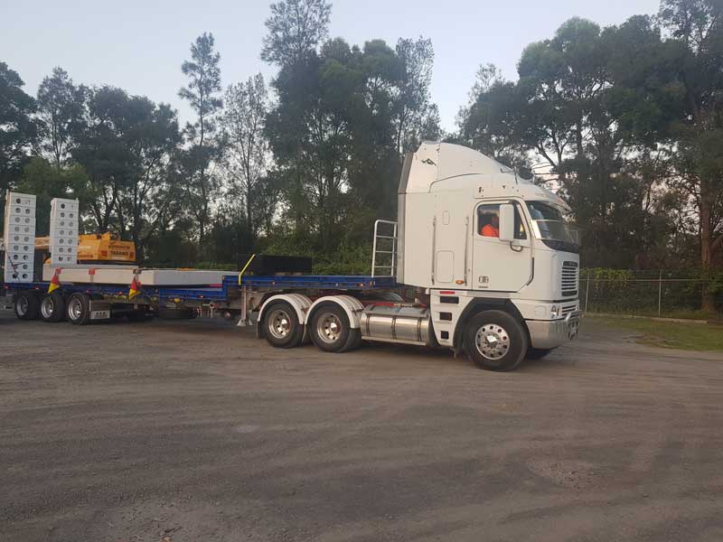 White Truck — Ulladulla Crane Hire in Milton, NSW