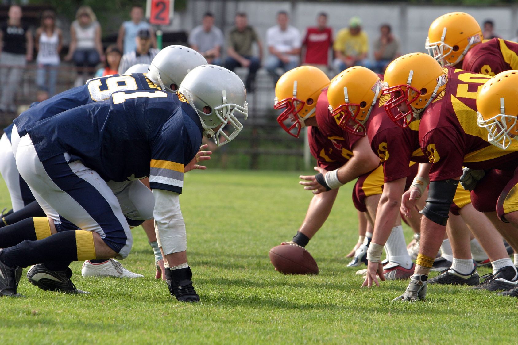 Eine Gruppe von Footballspielern