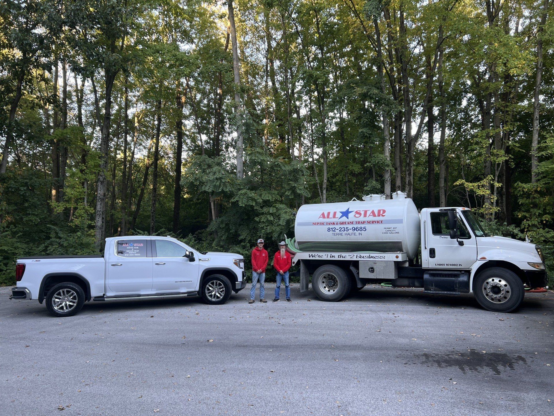 Family With Vehicles | Terre Haute, IN | All Star Sanitation Inc.