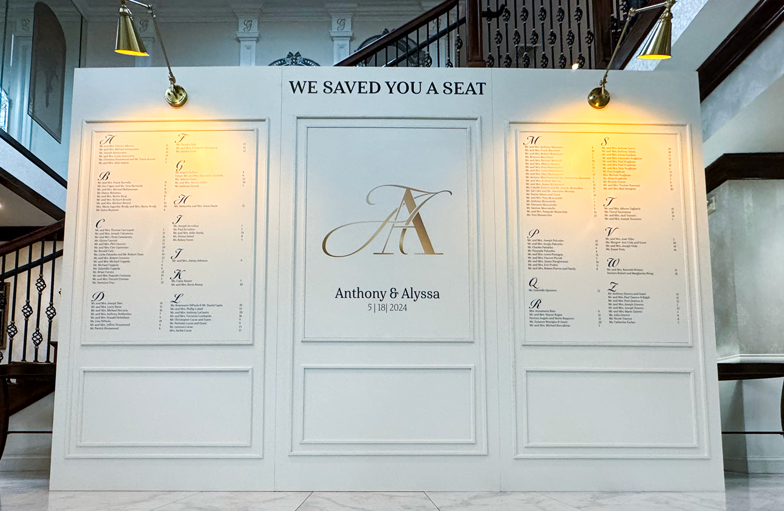 Custom Seating Chart