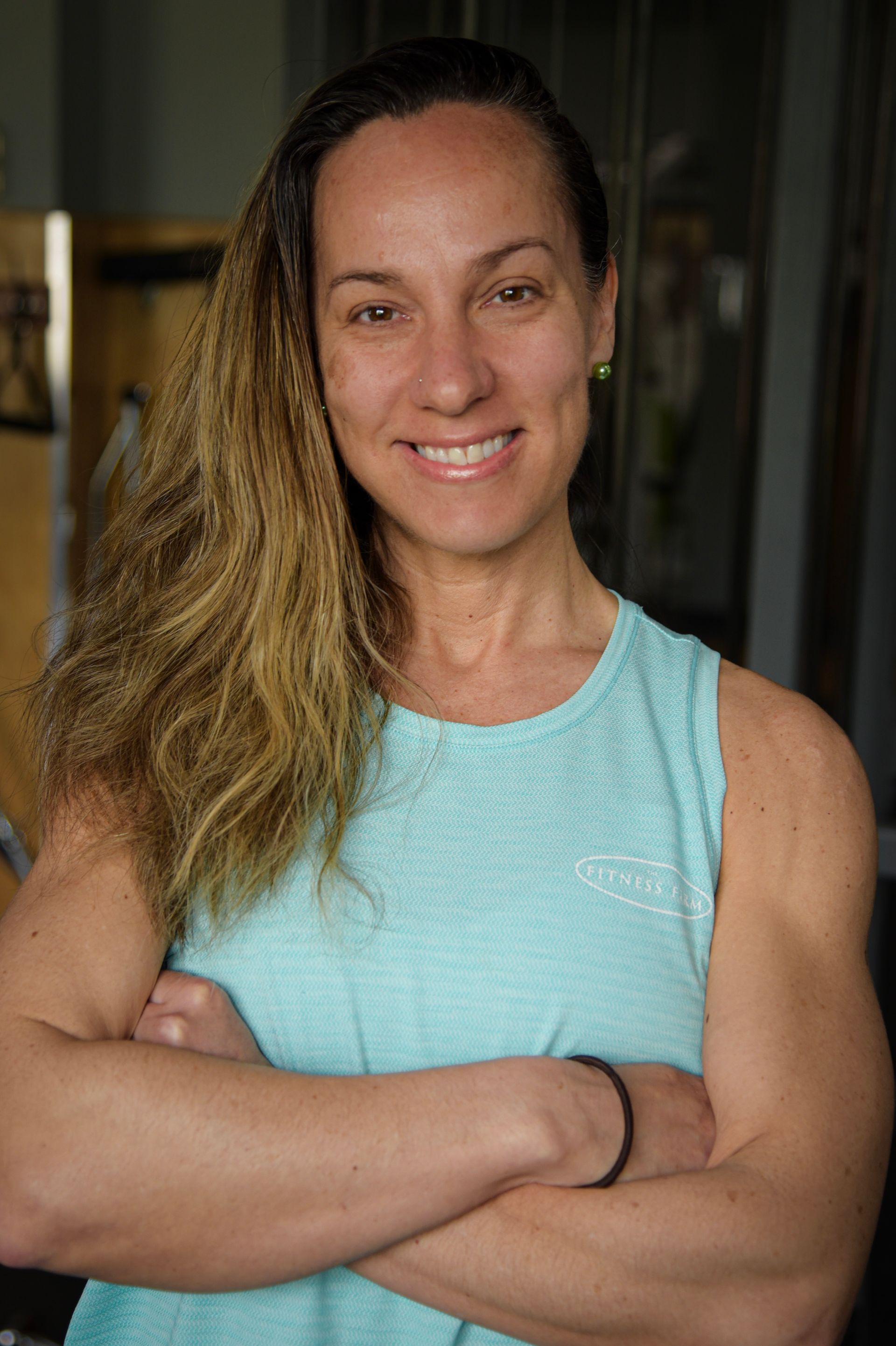 Claudia Laurat personal trainer hatha and restorative yoga instructor at the fitness firm