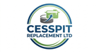 Logo for Cesspit Replacement Ltd with circular green and blue border and drainage icon