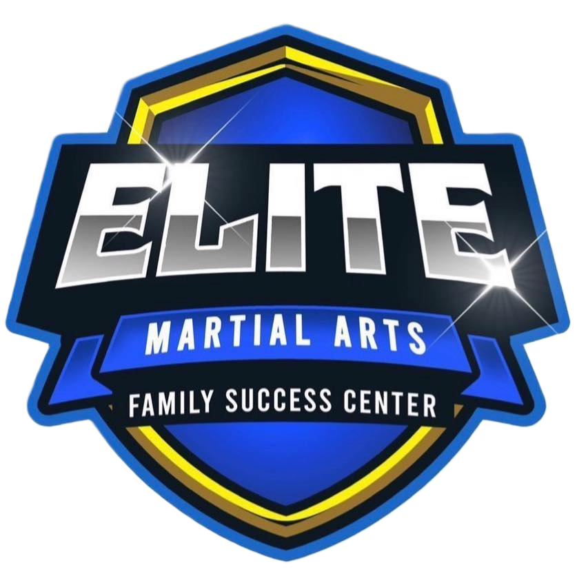 A logo for elite martial arts family success center