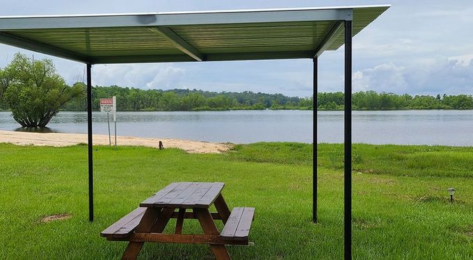 Covered Picnic Area - Hemphill, TX - McGee’s Landing