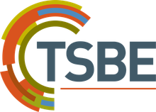 A colourful logo for a company called TSBE