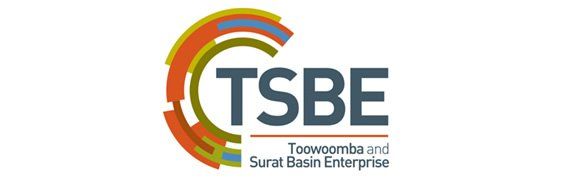 A logo for the Toowoomba and Surat basin enterprise