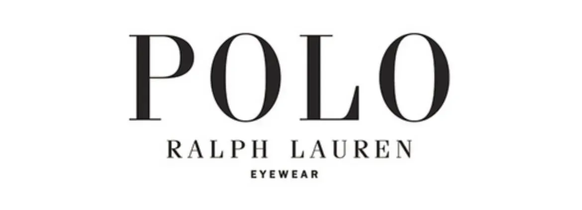 A black and white logo for polo ralph lauren eyewear