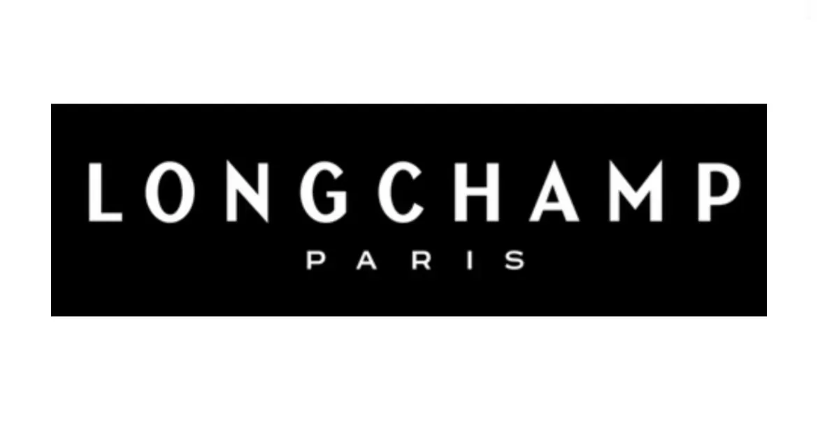 A black and white logo for longchamp paris on a white background.