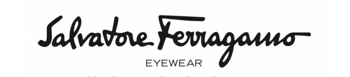 A black and white logo for salvatore ferragamo eyewear