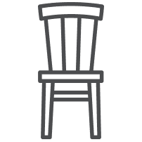 Wooden furniture icon